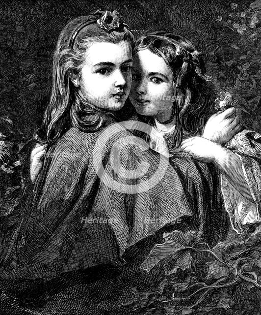 The International Exhibition:  "The Whisper", by J. Sant, 1862. Creator: W Thomas.