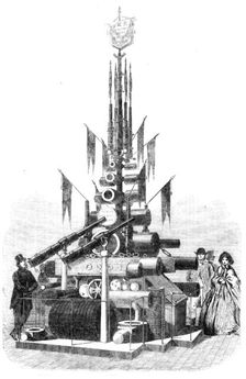 The International Exhibition: Trophy of Armstrong Guns and Coils from the Royal Gun..., 1862. Creator: Unknown