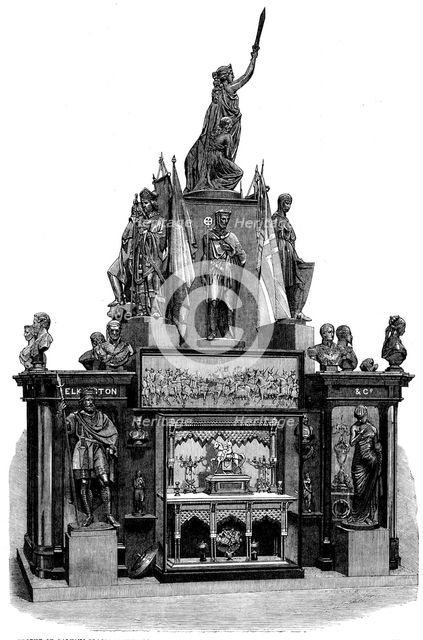 The International Exhibition: trophy of galvano-plastic works of art..., 1862. Creator: Unknown.