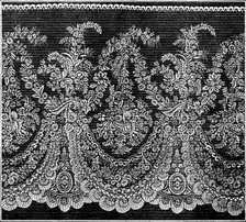 The International Exhibition: tunic lace flounce, by Messrs. Reckless and Hickling, 1862. Creator: Unknown