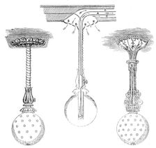 The International Exhibition: ventilating globe lights by Messrs. Rickett and Hammond, 1862. Creator: Unknown