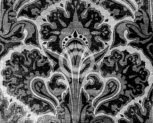 The International Exhibition - Wallpaper by Messrs. John Woollams and Co., 1862.  Creator: Unknown.
