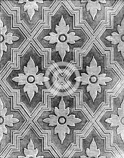 The International Exhibition - Wallpaper by Messrs. Scott, Cuthbertson and Co., 1862.  Creator: Unknown.