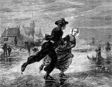 The International Exhibition: "Winter in Zealand", by A. Dillens, 1862. Creator: W Thomas