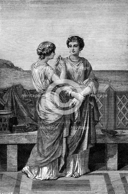 The International Exhibition: "A Confession", by E. J. Aubert, 1862. Creator: W Thomas.