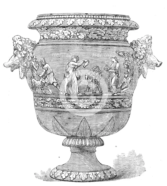 The International Exhibition: a vase by Wedgwood and Co., Etruria, 1862. Creator: Unknown.