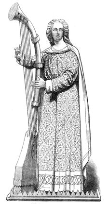 The International Exhibition: angel from the Hereford Screen, 1862. Creator: Unknown