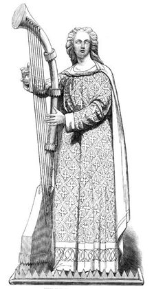 The International Exhibition: angel from the Hereford Screen, 1862. Creator: Unknown