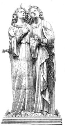 The International Exhibition: angels from the Hereford Screen, 1862. Creator: Unknown