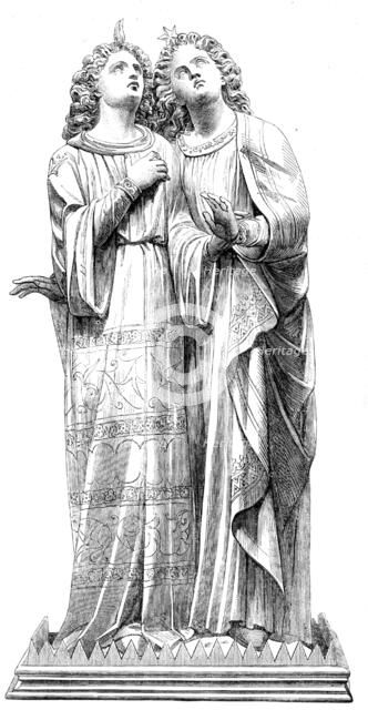 The International Exhibition: angels from the Hereford Screen, 1862. Creator: Unknown.