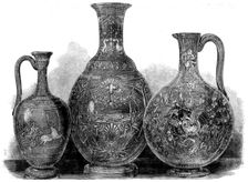 The International Exhibition: articles of glass, by Messrs. Dobson and Pearce, 1862. Creator: Unknown