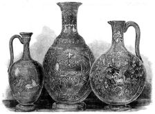 The International Exhibition: articles of glass, by Messrs. Dobson and Pearce, 1862. Creator: Unknown