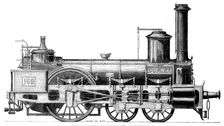 The International Exhibition: Austrian locomotives - the Duplex engine, 1862. Creator: Mallett