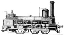 The International Exhibition: Austrian locomotives - the Duplex engine, 1862. Creator: Mallett