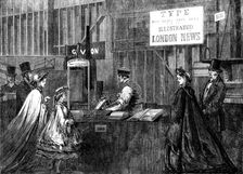 The International Exhibition: Besley's type-casting machine..., 1862. Creator: Unknown