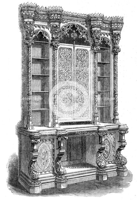 The International Exhibition: bookcase by Hindley and Son, 1862. Creator: Unknown.