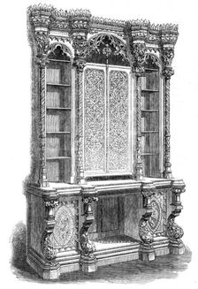 The International Exhibition: bookcase by Hindley and Son, 1862. Creator: Unknown