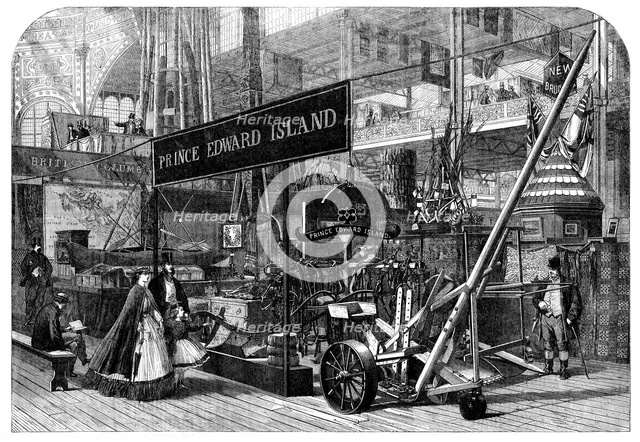 The International Exhibition: British Columbia and Prince Edward Island Courts..., 1862. Creator: Unknown.