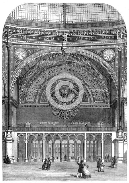 The International Exhibition Building: west portion of the Western Dome, 1862. Creator: Unknown.