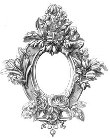 The International Exhibition: carved frame, by W. H. Baylis, 1862. Creator: Unknown