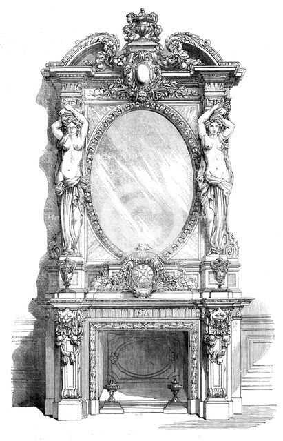 The International Exhibition: chimneypiece by Jackson and Sons, 1862. Creator: Unknown.