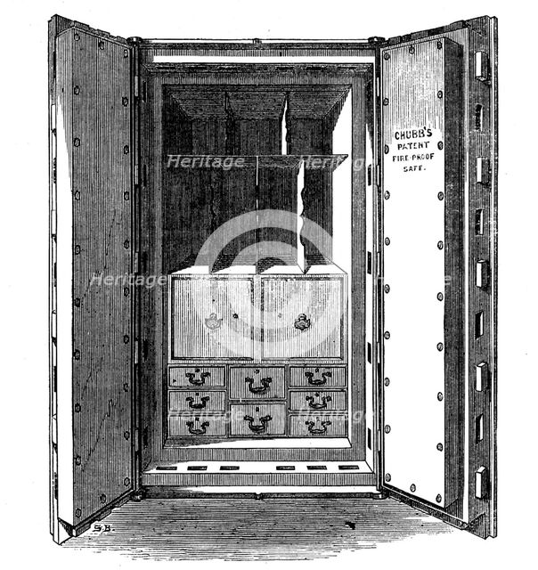 The International Exhibition: Chubbs' safe, 1862. Creator: Unknown.