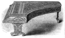 The International Exhibition: concert grand pianoforte, by Kirkman and Son, in the Indian..., 1862. Creator: Harvey Orrin Smith