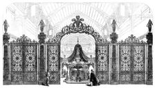 The International Exhibition: Coalbrookdale gates and court, 1862. Creator: Unknown