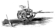 The International Exhibition: Cranston's Wood's grass-mowing machine, 1862. Creator: Unknown