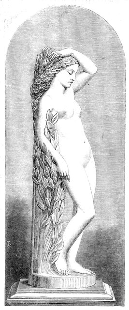 The International Exhibition: "Daphne", marble statue by Marshall Wood..., 1862. Creator: Unknown.