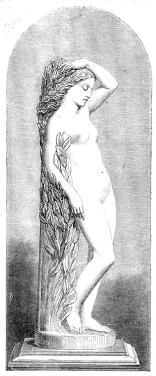 The International Exhibition: "Daphne", marble statue by Marshall Wood..., 1862. Creator: Unknown