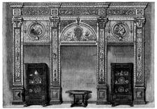 The International Exhibition: decoration, in the Furniture Court, by John G. Crace..., 1862. Creator: Unknown