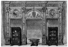 The International Exhibition: decoration, in the Furniture Court, by John G. Crace..., 1862. Creator: Unknown