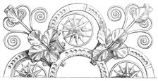 The International Exhibition: detail of the grille from the Hereford Screen, 1862. Creator: Unknown