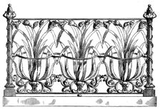 The International Exhibition: drawing-room balcony panel by W. Roberts..., 1862. Creator: Unknown