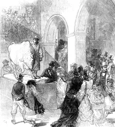 The International Exhibition: entrance to the English Picture Gallery, 1871. Creator: Unknown