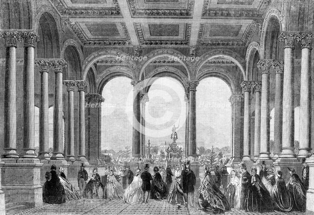 The International Exhibition: entrance to the Horticultural Society's Gardens from the..., 1862. Creator: Unknown.