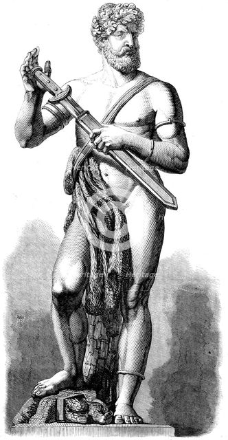 The International Exhibition: figure in vulcanised indiarubber, by C. H. Meyer, 1862. Creator: Unknown.