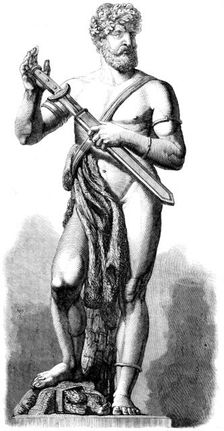 The International Exhibition: figure in vulcanised indiarubber, by C. H. Meyer, 1862. Creator: Unknown