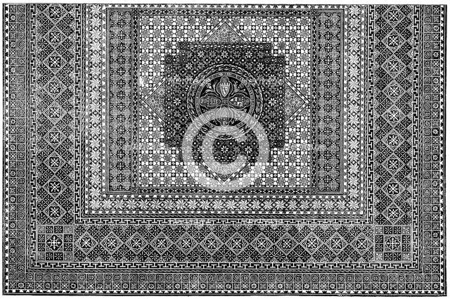 The International Exhibition: floorcloth, by Messrs. Hare and Co., of Bristol, 1862.  Creator: Unknown.