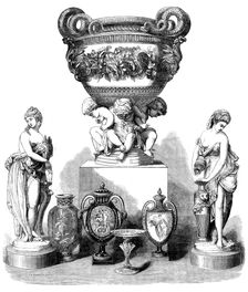 The International Exhibition: group of articles by Messrs. Minton and Co., 1862. Creator: Unknown
