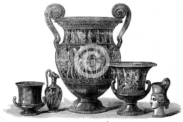 The International Exhibition: Group of porcelain articles by Sir James Duke and Nephews, 1862. Creator: Unknown.