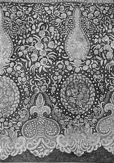 The International Exhibition: Honiton lace flounce by G. F. Urling, of Regent-street, 1862. Creator: Unknown
