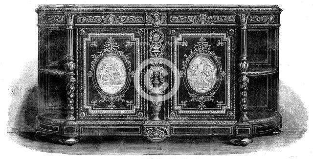 The International Exhibition: Jackson and Graham's cabinet, 1862. Creator: Unknown.