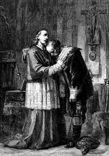 The International Exhibition - "L'Innominato", painted by Guardassoni, of Bologna, 1862. Creator: W Thomas