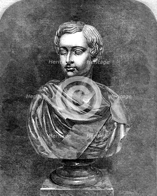 The International Exhibition: marble bust of His Royal Highness the Prince of Wales..., 1862. Creator: Robert Paterson.