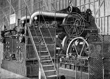 The International Exhibition: marine engines of the Mediterranean Forging Company..., 1862. Creator: Unknown