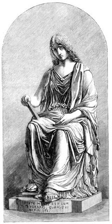 The International Exhibition: "Memory", marble statue, by W. Brodie, R.S.A., 1862. Creator: Unknown