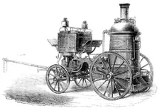 The International Exhibition: Merryweather and Son's patent steam fire-engine, 1862. Creator: Unknown