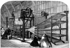 The International Exhibition: Messrs. Henderson and Co.'s carpet power-loom, 1862. Creator: Unknown